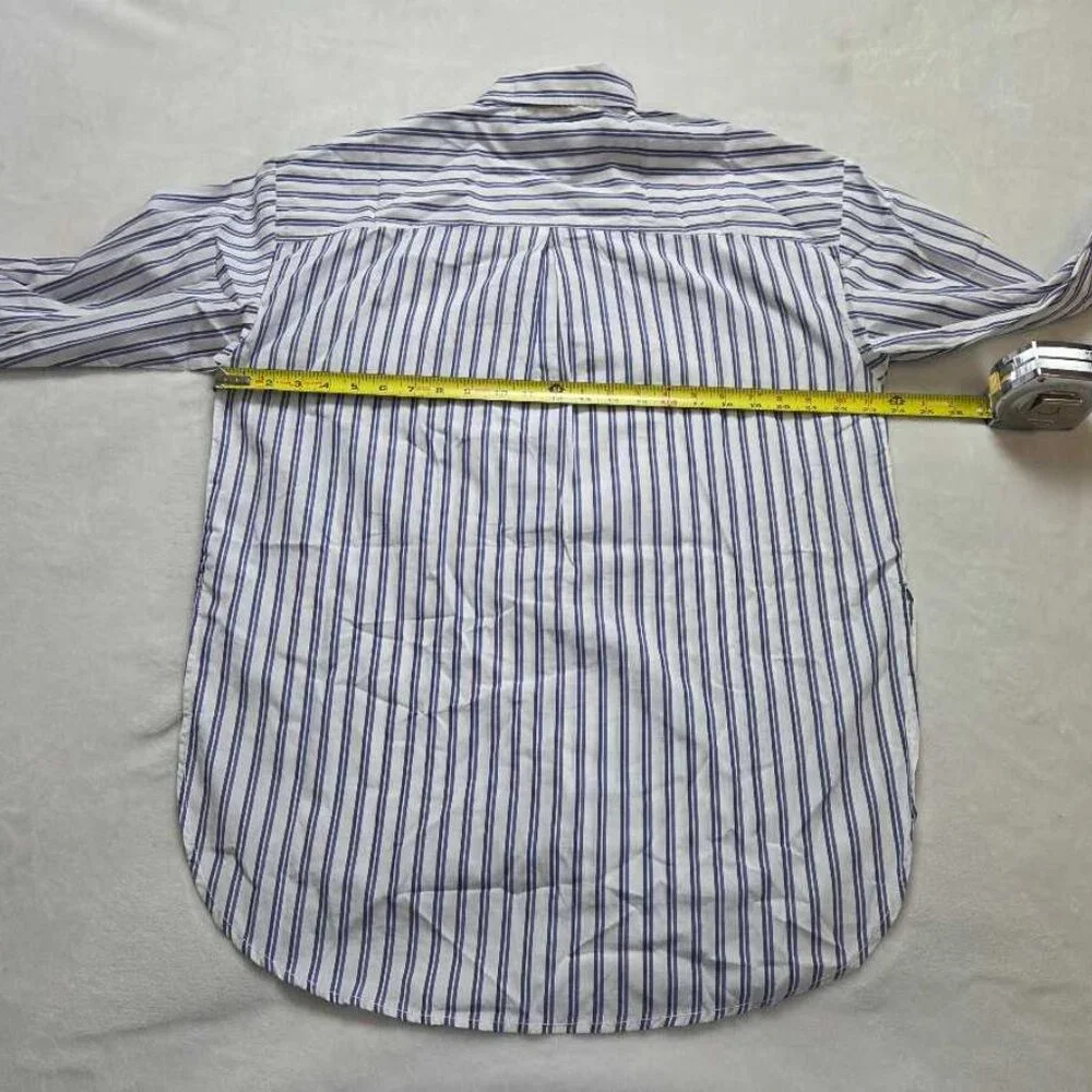 New S Anthropologie x Maeve the Bennet buttondown shirt in blue stripe - Picture 5 of 7